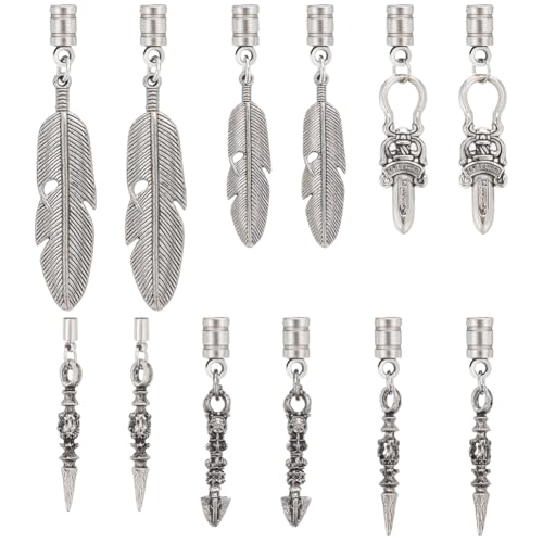 WEBEEDY Bolo-Krawattenspitzen, Ersatz-Endkappen, 6 Stile, Legierung, Bolo-Krawattenspitzen, Ersatz-Anhänger, Schmuckherstellung, Zubehör für DIY-Bolo-Krawatte, Halskette, Handwerk, Dekoration, 12 WEBEEDY Bolo-Krawattenspitzen, Ersatz-Endkappen, 6 Stile, Legierung, Bolo-Krawattenspitzen, Ersatz-Anhänger, Schmuckherstellung, Zubehör für DIY-Bolo-Krawatte, Halskette, Handwerk, Dekoration, 12 von WEBEEDY