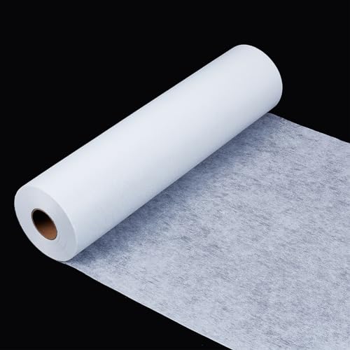 WEBEEDY Bügelvlies Zum Aufbügeln Nähen von Vliesstoff Einseitig Bügelbare Vlieswatte Zum Quilten, Bügeln von T-Shirts, Blusen, Hemden, Kragen, Kleidung, DIY-Bastelbedarf, 40cmx60m/23.62"X65.6 Yard WEBEEDY Bügelvlies Zum Aufbügeln Nähen von Vliesstoff Einseitig Bügelbare Vlieswatte Zum Quilten, Bügeln von T-Shirts, Blusen, Hemden, Kragen, Kleidung, DIY-Bastelbedarf, 40cmx60m/23.62"X65.6 Yard von WEBEEDY