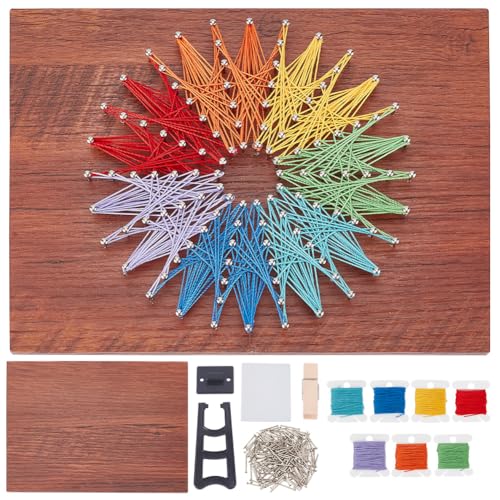 WEBEEDY DIY 3D String Art Bastelset Für Erwachsene Anfänger, Geometrische Muster String Art DIY Sunflower Bastelsets Mit Anleitungen, Handmade Geschenk Für Innendekoration WEBEEDY DIY 3D String Art Bastelset Für Erwachsene Anfänger, Geometrische Muster String Art DIY Sunflower Bastelsets Mit Anleitungen, Handmade Geschenk Für Innendekoration von WEBEEDY