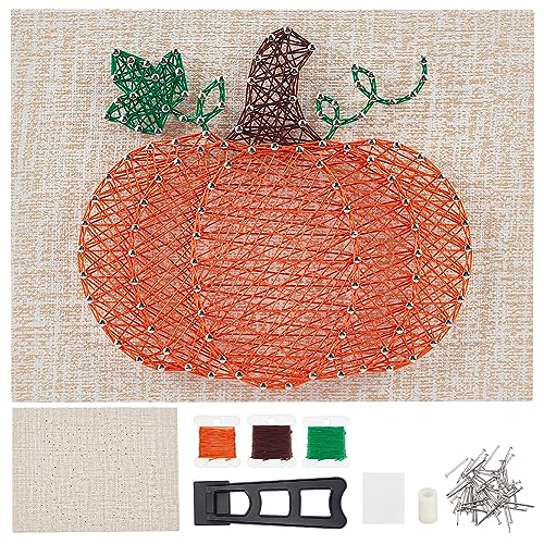 WEBEEDY DIY 3D String Art Kit Für Erwachsene Anfänger Kürbis String Art Kit DIY Erwachsene Halloween Thanksgiving Holiday Craft Project Wandkunst von WEBEEDY