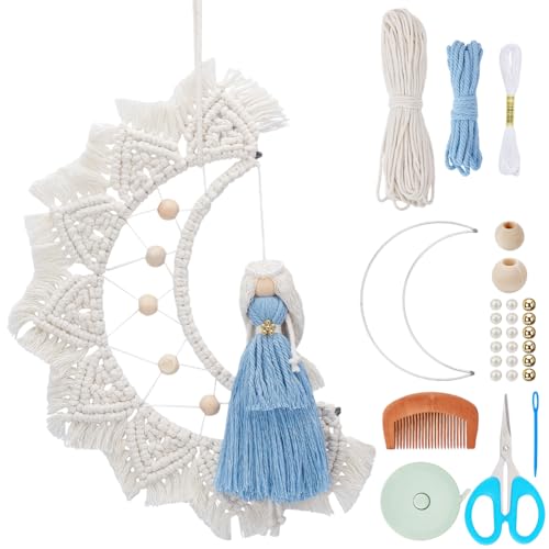 WEBEEDY DIY Makramee Mondpuppen Set Handgefertigte Makramee Mondpuppen Dekoration Mit Schritt Für Schritt Videoanleitung Für Anfänger Und Erwachsene Mondpuppen Wandanhänger Für Zuhause Oder Zimmer WEBEEDY DIY Makramee Mondpuppen Set Handgefertigte Makramee Mondpuppen Dekoration Mit Schritt Für Schritt Videoanleitung Für Anfänger Und Erwachsene Mondpuppen Wandanhänger Für Zuhause Oder Zimmer von WEBEEDY