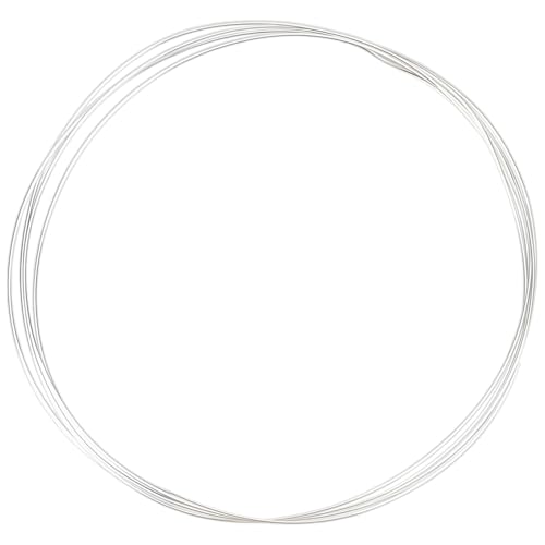 WEBEEDY Draht aus 925er-Sterlingsilber, 0,6 mm (0,6 mm) zur Schmuckherstellung, 10 m weicher Perlen-Basteldraht für Halsketten, Armbänder, Ohrringe, Perlenhandwerk, DIY-Schmuckherstellungszubehör von WEBEEDY