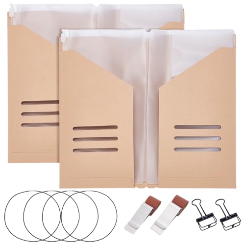 WEBEEDY Reise-Notizbuch-Zubehör-Set, 2 Stück, Reisepasshalter-Set mit transparenter Tasche, Reise-Aktenordner, Stifthalter, Binder-Clips und elastischen Bändern für TN-Kartenhalter WEBEEDY Reise-Notizbuch-Zubehör-Set, 2 Stück, Reisepasshalter-Set mit transparenter Tasche, Reise-Aktenordner, Stifthalter, Binder-Clips und elastischen Bändern für TN-Kartenhalter von WEBEEDY