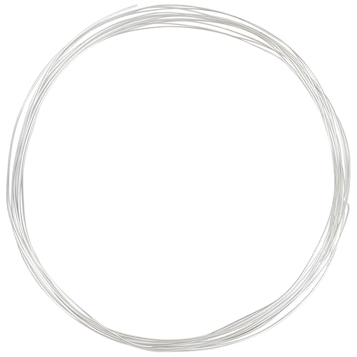 WEBEEDY Schmuckdraht aus Sterlingsilber, 0,3 mm, weich, für Schmuckherstellung, Halsketten, Armbänder, Ohrringe, DIY, handgefertigtes Sterlingsilber-Bastelzubehör von WEBEEDY