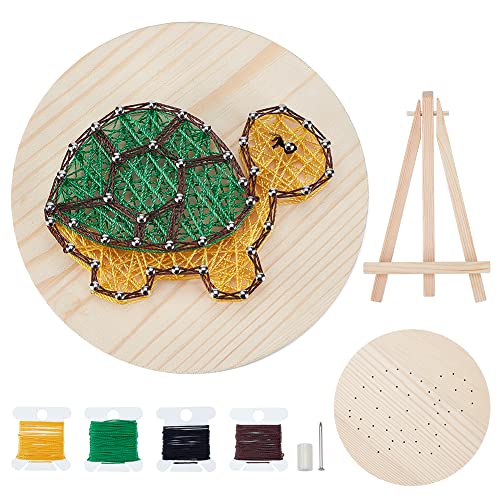 WEBEEDY Turtle String Art Kit DIY Art Craft Set für Anfänger Home Decoration Crafts Kits für Erwachsene und Kinder Art Supplies for Kids String Winding Wall Art von WEBEEDY