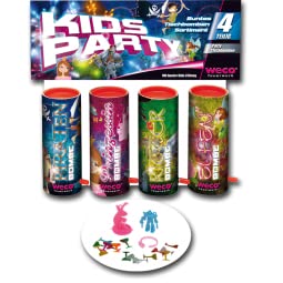 Weco Kids Party 4er Tischfeuerwerk Sortiment Weco Kids Party 4er Tischfeuerwerk Sortiment von WECO