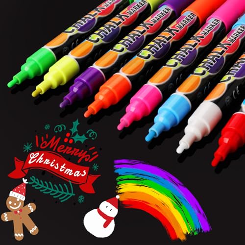 WECUTE 8 Farben Kreidestifte für Tafel Abwaschbar,3mm Neon Flüssigkreide für Fenster,Kreidemarker für Glas & Tafeln,Tafelstift,Bunt Fensterstifte, Glasmalstifte,Whiteboard Marker (3 mm – 8 Farben) WECUTE 8 Farben Kreidestifte für Tafel Abwaschbar,3mm Neon Flüssigkreide für Fenster,Kreidemarker für Glas & Tafeln,Tafelstift,Bunt Fensterstifte, Glasmalstifte,Whiteboard Marker (3 mm – 8 Farben) von WECUTE
