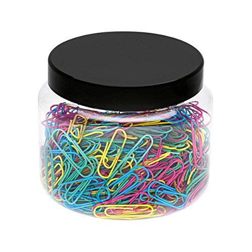 WEDO 90124450079 Büroklammern Metall 27 mm, 500 Stück mit Nylon Überzug in praktischer Dose, farbig sortiert WEDO 90124450079 Büroklammern Metall 27 mm, 500 Stück mit Nylon Überzug in praktischer Dose, farbig sortiert von WEDO