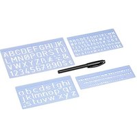 WEDO Buchstabenschablonen-Set blau von WEDO