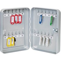 WEDO Schlüsselkasten silber mit 24 Haken Sicherheitsschloss von WEDO