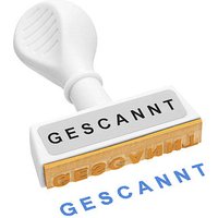 WEDO Textstempel "Gescannt" von WEDO