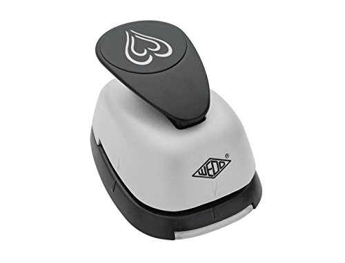 Wedo 168401 Motivlocher Popup Maxi Herz, 3D Effekt, Ausstanzung 3,5 x 3,0 cm, Auffangbehälter, schwarz / grau Wedo 168401 Motivlocher Popup Maxi Herz, 3D Effekt, Ausstanzung 3,5 x 3,0 cm, Auffangbehälter, schwarz / grau von WEDO