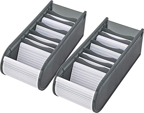 WEDO Karteibox A8 gefüllt mit Rolo-Verschluss, grau, 2er Pack WEDO Karteibox A8 gefüllt mit Rolo-Verschluss, grau, 2er Pack von WEDO