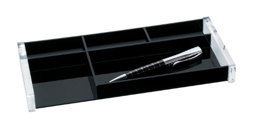 Wedo 601601 Stifteschale (Acryl Exclusiv) glasklar/schwarz von WEDO