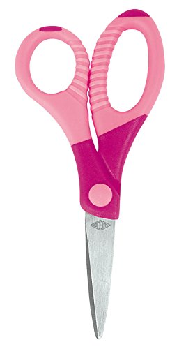 Wedo 773509 Bastelschere (Gripy 5 Zoll spitz, aus rostfreiem Edelstahl, 13 cm) pink von WEDO