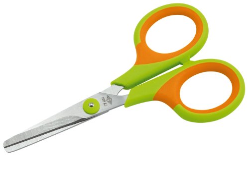 Wedo 77951 Kinderschere Soft-Kid für Linkshänder, 11,5 cm Länge, Softgriffe, abgerundete Blätter rostfrei, grün / orange Wedo 77951 Kinderschere Soft-Kid für Linkshänder, 11,5 cm Länge, Softgriffe, abgerundete Blätter rostfrei, grün / orange von WEDO