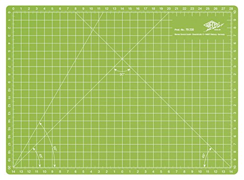 Wedo 79230 Schneidematte Comfortline A4, CM 30, beidseitig bedruckt, selbstschließende Oberfläche, 30 x 22 x 0,3 cm, apfelgrün Wedo 79230 Schneidematte Comfortline A4, CM 30, beidseitig bedruckt, selbstschließende Oberfläche, 30 x 22 x 0,3 cm, apfelgrün von WEDO