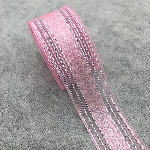 Glitzer-Organzaband, 4,5 m, 25 mm, Rosa, für Hochzeit, Party, Weihnachten, Dekoration, Bastelarbeiten Glitzer-Organzaband, 4,5 m, 25 mm, Rosa, für Hochzeit, Party, Weihnachten, Dekoration, Bastelarbeiten von WEDSA