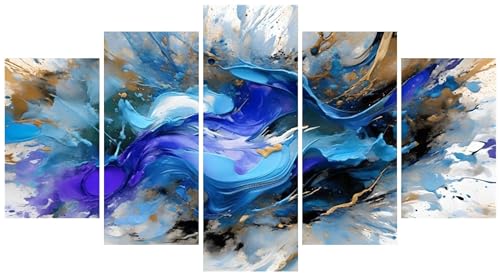 5 Stück Diamant Painting Bilder 100x60cm Groß 5D Abstrakte Landschaft Diamond Painting Set Mosaik Kinder DIY Voll Diamant Crystal Art Malen Nach Zahlen Erwachsene für Room Decor Wohnwand E-1053 5 Stück Diamant Painting Bilder 100x60cm Groß 5D Abstrakte Landschaft Diamond Painting Set Mosaik Kinder DIY Voll Diamant Crystal Art Malen Nach Zahlen Erwachsene für Room Decor Wohnwand E-1053 von WEEPEF