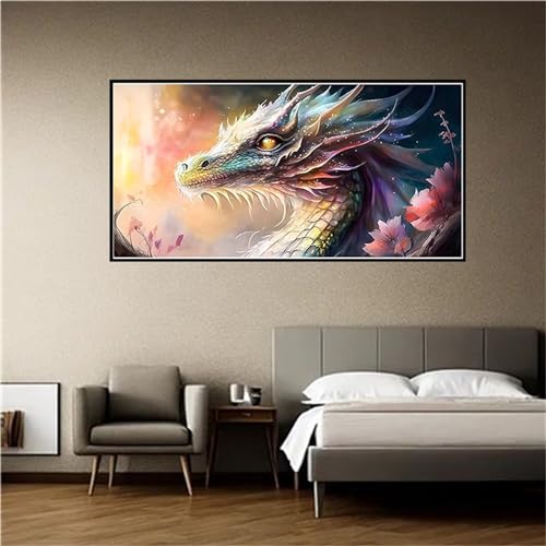 5D Diamond Painting Farbenfroher Drache Diamond Art Painting, 160x80cm Diamant Painting Bilder Crystal Art Bastelset Erwachsene Malen Nach Zahlen Wohnzimmer Deko Schlafzimmer, Kinder Geschenk W-3710 5D Diamond Painting Farbenfroher Drache Diamond Art Painting, 160x80cm Diamant Painting Bilder Crystal Art Bastelset Erwachsene Malen Nach Zahlen Wohnzimmer Deko Schlafzimmer, Kinder Geschenk W-3710 von WEEPEF