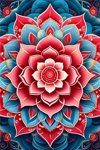 Diamant Painting Bilder 40x50cm Groß 5D Diamond Painting Set Mosaik Bastelset Kinder DIY Voll Diamant Crystal Art Malen Nach Zahlen Erwachsene Basteln für Room Wohnwand Home Decor Mandala-Blume W-8966 Diamant Painting Bilder 40x50cm Groß 5D Diamond Painting Set Mosaik Bastelset Kinder DIY Voll Diamant Crystal Art Malen Nach Zahlen Erwachsene Basteln für Room Wohnwand Home Decor Mandala-Blume W-8966 von WEEPEF