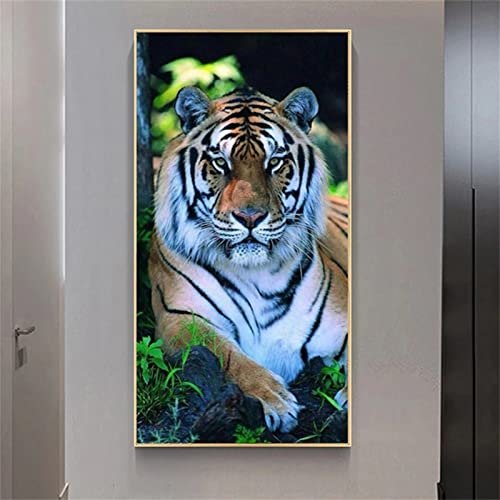 Diamant Painting Tier Tiger Bilder 30x60cm Groß 5D Diamond Painting Set Diamond Painting Kinder Mädchen DIY Voll Diamant Crystal Art Malen Nach Zahlen Erwachsene für Aesthetic Room Dekoration JF-939 Diamant Painting Tier Tiger Bilder 30x60cm Groß 5D Diamond Painting Set Diamond Painting Kinder Mädchen DIY Voll Diamant Crystal Art Malen Nach Zahlen Erwachsene für Aesthetic Room Dekoration JF-939 von WEEPEF