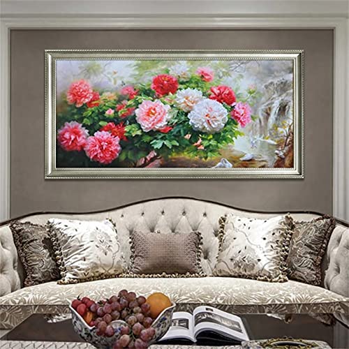 Pfingstrose Blume DIY Diamond Painting Kinder 5D Full Round Drill Diamant Painting Bilder,Malen Nach Zahlen Basteln Erwachsene Diamond Painting Zubehör Set für Home Wand Decor Geschenk 30x90cm JF-5928 Pfingstrose Blume DIY Diamond Painting Kinder 5D Full Round Drill Diamant Painting Bilder,Malen Nach Zahlen Basteln Erwachsene Diamond Painting Zubehör Set für Home Wand Decor Geschenk 30x90cm JF-5928 von WEEPEF