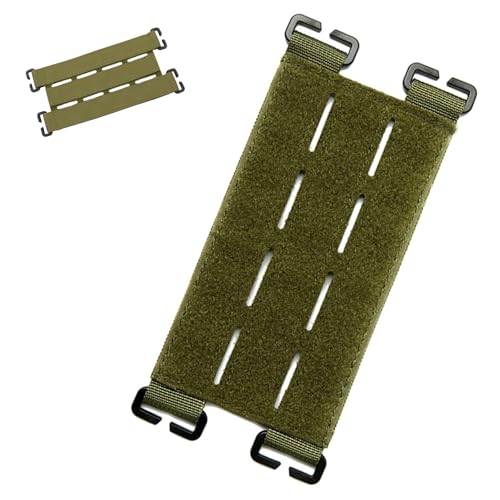 6-Zoll Taktische Klett Patches Board,Molle-Patch Panel,Molle-Klett-Panel,Taktische Patches Klett Halterung,Molle Patches Befestigungs Anzeigetafel,Taktische Zubehör für Abzeichen-Patch(Grün) von WEEVDRIE