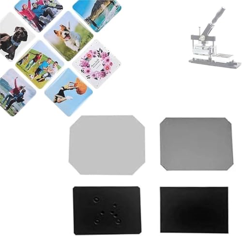 100/200/500/1000 Sets Magnetmaterial Aus Karton, Geeignet Für Selbstgemachte Foto-Kühlschrankmagnete, 5,3 X 8 cm/6,5 X 9 cm 53×80mm-100Sets von WEICNE