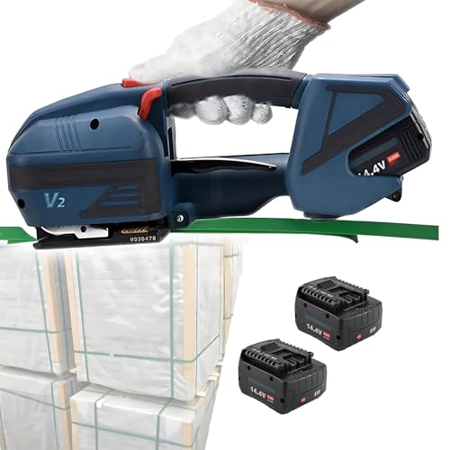 WEICNE Elektrische Handumreifungsmaschine, Umreifungsmaschine, Kunststoff-Stahlbandumreifung, Kartonspanner-Set Mit 3200 N Spannkraft, Für 13–16 Mm Breite Pp/Pet-Bänder WEICNE Elektrische Handumreifungsmaschine, Umreifungsmaschine, Kunststoff-Stahlbandumreifung, Kartonspanner-Set Mit 3200 N Spannkraft, Für 13–16 Mm Breite Pp/Pet-Bänder von WEICNE