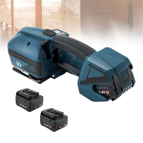 WEICNE Elektrische Umreifungsmaschine Mit Digitalanzeige, Automatisches Umreifungsgerät Für Industrielle Schnellverpackungen, Für 13–16 Mm Breite Pp-Pet-Bänder, Mit 2 X 4000-Mah-Akku WEICNE Elektrische Umreifungsmaschine Mit Digitalanzeige, Automatisches Umreifungsgerät Für Industrielle Schnellverpackungen, Für 13–16 Mm Breite Pp-Pet-Bänder, Mit 2 X 4000-Mah-Akku von WEICNE