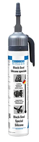 WEICON Black-Seal Silikonkleber/Dichtstoff 200ml Presspack, schwarz/grau von WEICON