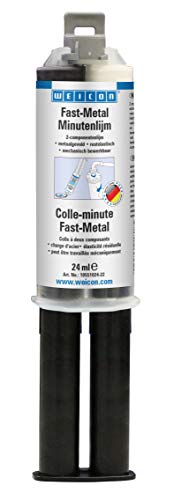 WEICON Fast-Metal Epoxidharz Zweikomponenten 24ml Metallflüssigkeit, grau WEICON Fast-Metal Epoxidharz Zweikomponenten 24ml Metallflüssigkeit, grau von WEICON