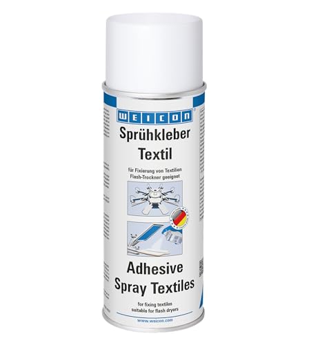 WEICON Sprühkleber Textilien 500 ml, Spezialkleber für Textilien, Stoffe, Kostüme & Recycling, wasserfester Gewebekleber WEICON Sprühkleber Textilien 500 ml, Spezialkleber für Textilien, Stoffe, Kostüme & Recycling, wasserfester Gewebekleber von WEICON