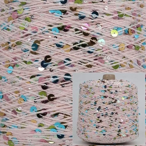 500 g/Knäuel Sommer-Eisseide, merzerisiertes Garn, spezielles Paillettengarn, DIY handgewebte Stoffpuppen-Strickwolldecke von WEIDU