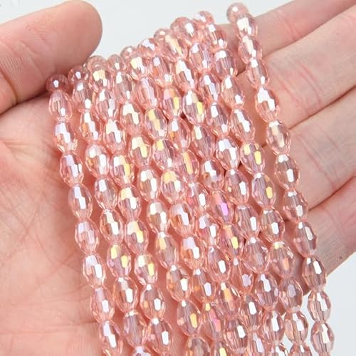 70 Stück 4/6 mm Reiskörner funkelnde Spacer-Kristallperlen, Wassertropfen, Glasperlen, DIY-Charm-Armband-Herstellungszubehör 70 Stück 4/6 mm Reiskörner funkelnde Spacer-Kristallperlen, Wassertropfen, Glasperlen, DIY-Charm-Armband-Herstellungszubehör von WEIDU