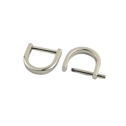 WEIDU 2 Stück Metall Abnehmbarer D-Ring mit offener Schraube Dee-Schnalle Schäkelverschluss für Lederhandwerk, Taschenriemen, Gürtelschnalle, Griff, Schultergurt WEIDU 2 Stück Metall Abnehmbarer D-Ring mit offener Schraube Dee-Schnalle Schäkelverschluss für Lederhandwerk, Taschenriemen, Gürtelschnalle, Griff, Schultergurt von WEIDU