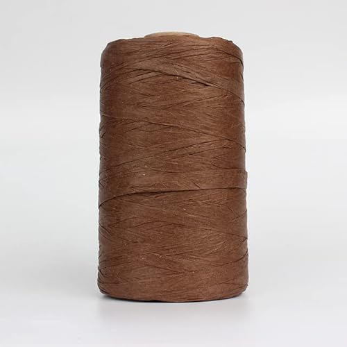 WEIDU 280–300 Meter Raffia-Garn zum Handstricken von Sommer-Bast-Strohhüten, Taschen, Häkelgarn, handgefertigtes Strickgarn von WEIDU