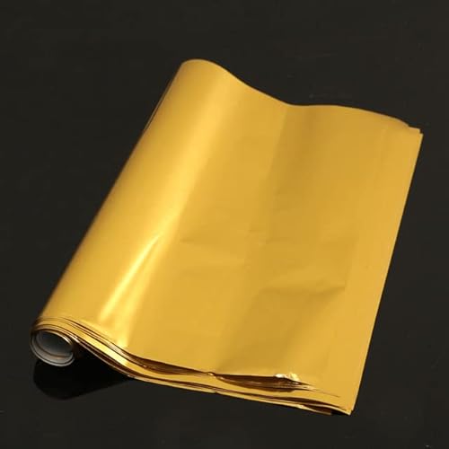WEIDU Gold Silber Rot Heißprägefolie Papierlaminator Laminieren Transfer auf Laserdrucker Bastelpapier 50 Stück 20 x 29 cm A4 von WEIDU