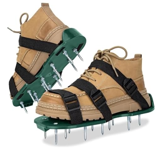 WEIKAXIMU Profi Nagelschuhe 30x13.3cm 26 Edelstahl-Spikes mit Antirost-Beschichtung Für Estricharbeiten & Rasenbelüftung Größenverstellbar 36-47 Inkl. Werkzeugset WEIKAXIMU Profi Nagelschuhe 30x13.3cm 26 Edelstahl-Spikes mit Antirost-Beschichtung Für Estricharbeiten & Rasenbelüftung Größenverstellbar 36-47 Inkl. Werkzeugset von WEIKAXIMU