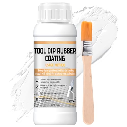 WEILAOK Gummibeschichtung, Gummi Farbe Rubber Coating Liquid Rubber Flüssigkeitsgetaucht Flexibel und Abnehmbar, Schutzbeschichtung für Zangen und Schmuckwerkzeuge, 150g von WEILAOK