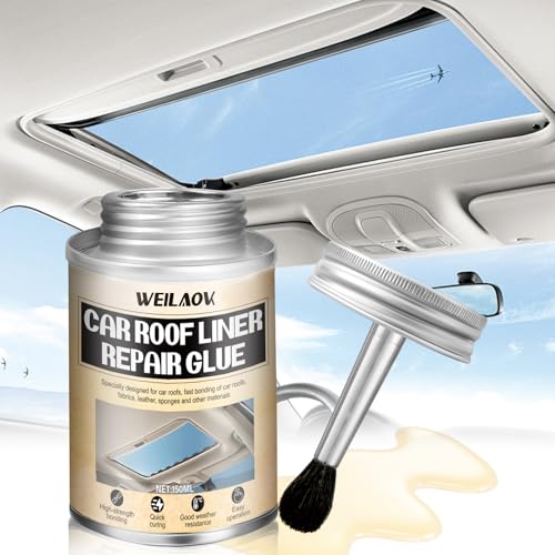 WEILAOK Sprühkleber Dachhimmel, Dachhimmel Kleber, Auto dachhimmel Reparatur kleber, Hochtemperaturbeständig Geeignet Reparatur von Autodächern, Innenräumen, Sitzleder, 118ML von WEILAOK