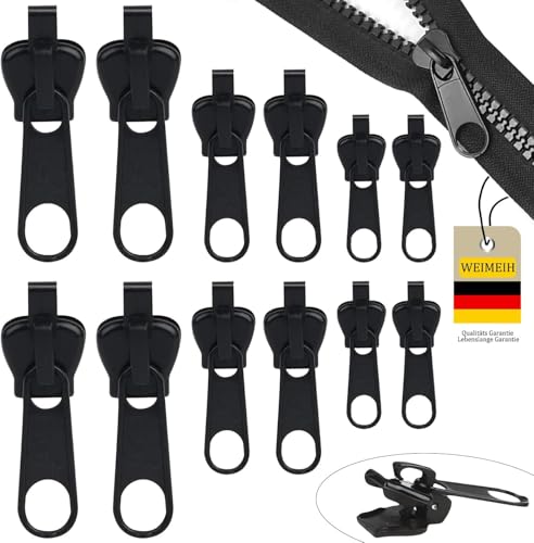 Reissverschluss Reparatur Set Ersatz, 12 Stück Abnehmbare Reißverschluss Zipper Reissverschluss Zipper Reparatur Reißverschluss Reparaturset für Jacken, Rucksäcke, Koffer Reissverschluss Reparatur Set Ersatz, 12 Stück Abnehmbare Reißverschluss Zipper Reissverschluss Zipper Reparatur Reißverschluss Reparaturset für Jacken, Rucksäcke, Koffer von WEIMEIH