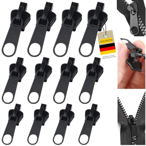 Reisverschluss-reparaturset,12Pcs Reißverschluss-zipper Schieber Ersatz,Abnehmbare Reißverschluss Zipper Pull Fixer Reißverschluss Reparatur Set für Universal Reißverschluss,Kleidung,Bettzug, Gepäck Reisverschluss-reparaturset,12Pcs Reißverschluss-zipper Schieber Ersatz,Abnehmbare Reißverschluss Zipper Pull Fixer Reißverschluss Reparatur Set für Universal Reißverschluss,Kleidung,Bettzug, Gepäck von WEIMEIH