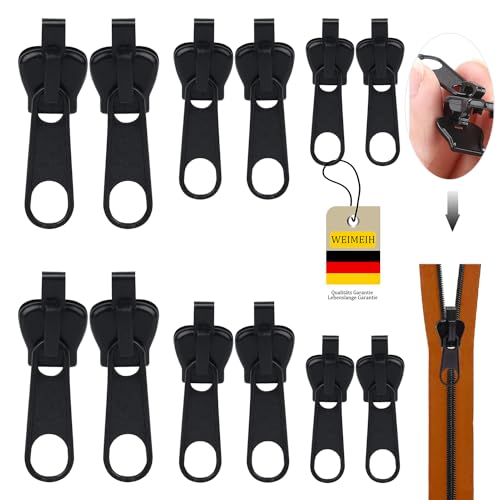 Reisverschluss reparaturset,12Pcs Reißverschluss-zipper Schieber Ersatz,Abnehmbare Zipper Pull Fixer Reparatur Set für Universal Reißverschluss,Kleidung,Bettzug, Gepäck Reisverschluss reparaturset,12Pcs Reißverschluss-zipper Schieber Ersatz,Abnehmbare Zipper Pull Fixer Reparatur Set für Universal Reißverschluss,Kleidung,Bettzug, Gepäck von WEIMEIH