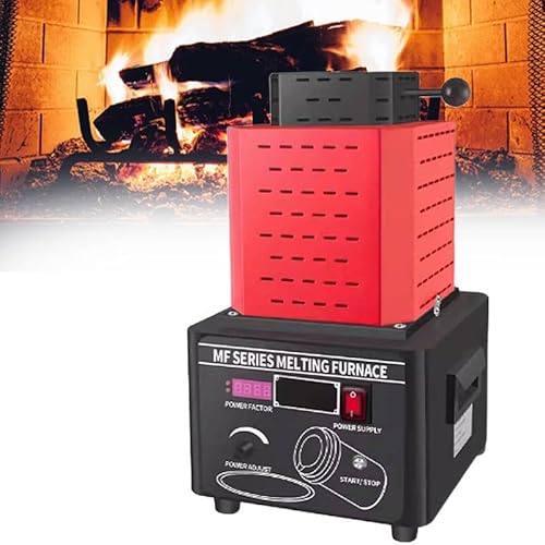 WEIMILOR 5KW Gold Schmelzofen 2912F Schnelle Schmelzen Silber Kupfer Eisen Aluminium Zinn Elektromagnetische mit Graphit Tiegel Sicher Design Breite Anwendung,RED-2KG WEIMILOR 5KW Gold Schmelzofen 2912F Schnelle Schmelzen Silber Kupfer Eisen Aluminium Zinn Elektromagnetische mit Graphit Tiegel Sicher Design Breite Anwendung,RED-2KG von WEIMILOR