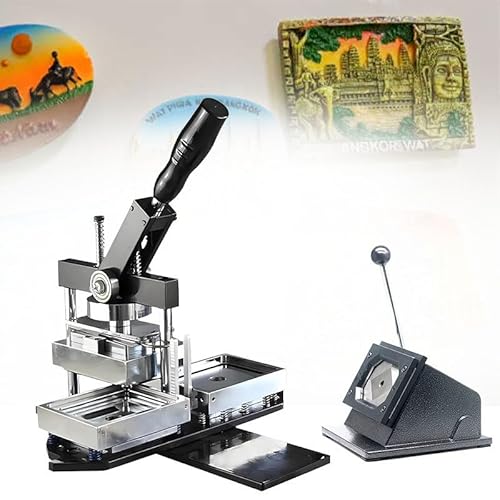 WEIMILOR Maschine zur Herstellung rechteckiger Kühlschrankmagnete, 80 x 53 mm/90 x 65 mm DIY-Fotomagnet-Pressmaschine, Kühlschrankmagnet-Pressmaschinen-Kit mit Papierschneider,95x65mm WEIMILOR Maschine zur Herstellung rechteckiger Kühlschrankmagnete, 80 x 53 mm/90 x 65 mm DIY-Fotomagnet-Pressmaschine, Kühlschrankmagnet-Pressmaschinen-Kit mit Papierschneider,95x65mm von WEIMILOR