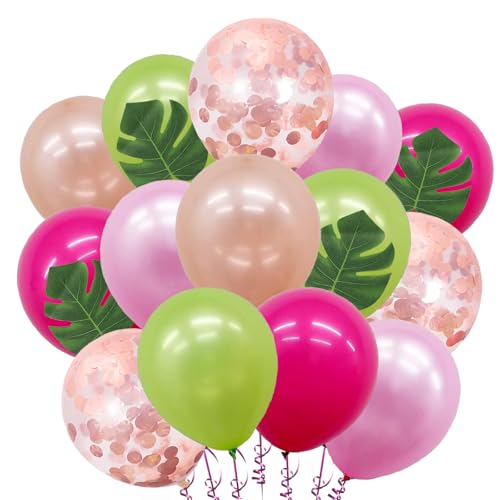 39 Stück Tropische Ballon Girlande Deko, Hawaii Party Dekoration Set mit Tropische Latex Ballon Palmblätter, Hawaii Party Deko Luftballons für Luau Sommer Geburtstag Strandparty 39 Stück Tropische Ballon Girlande Deko, Hawaii Party Dekoration Set mit Tropische Latex Ballon Palmblätter, Hawaii Party Deko Luftballons für Luau Sommer Geburtstag Strandparty von WEINIBAO