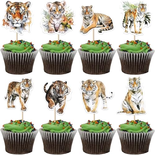 40 Stück Jungle Safari Animal Cake Toppers, Kuchendeko Tiere, Dschungel Tortendeko Tiere, Tortendeko Waldtiere Kuchen Deko, Cupcake Topper Dschungel für Kinder Geburtstag Baby Shower Dschungel Party 40 Stück Jungle Safari Animal Cake Toppers, Kuchendeko Tiere, Dschungel Tortendeko Tiere, Tortendeko Waldtiere Kuchen Deko, Cupcake Topper Dschungel für Kinder Geburtstag Baby Shower Dschungel Party von WEINIBAO