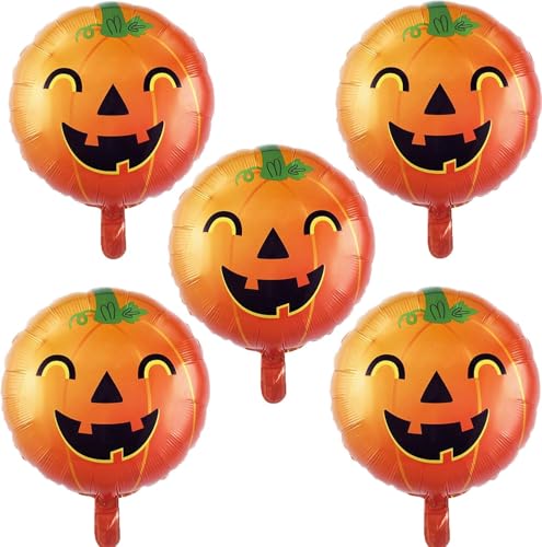 5 Stück Luftballon Kürbis, Halloween Folienballon Party Luftballons, Halloween Deko Luftballons Kürbis Helium Ballons, Orange Kürbis Ballon für Halloween Party Restaurant Club Bar Dekoration 5 Stück Luftballon Kürbis, Halloween Folienballon Party Luftballons, Halloween Deko Luftballons Kürbis Helium Ballons, Orange Kürbis Ballon für Halloween Party Restaurant Club Bar Dekoration von WEINIBAO